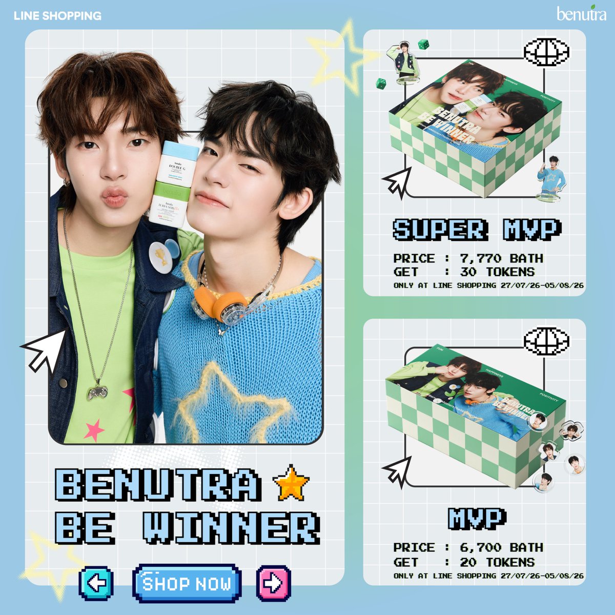 benutraofficial's tweet photo. SHOP NOW ✨💚 Limited Boxset Benutra x TeeTeePor 💚✨

คุณวาวาห้ามพลาด! ซื้อ Exclusive Boxset รับสิทธิ์เข้างาน SIGN แบบใกล้ชิด กับ ตี๋ตี๋ป๋อ! 🐶🐻‍❄️

การคอลแลปสุดพิเศษที่สายสะสมต้องมี
Limited Boxset Benutra x TeeTeePor ลุ้นรับโพลาลอยด์พร้อมลายเซนต์สดในกล่อง 🥰

สิทธิพิเศษนี้เฉพาะที่ LINE SHOPPING เท่านั้น!💚

👉ช้อปด่วน! https://t.co/jhu27bt9Dy
