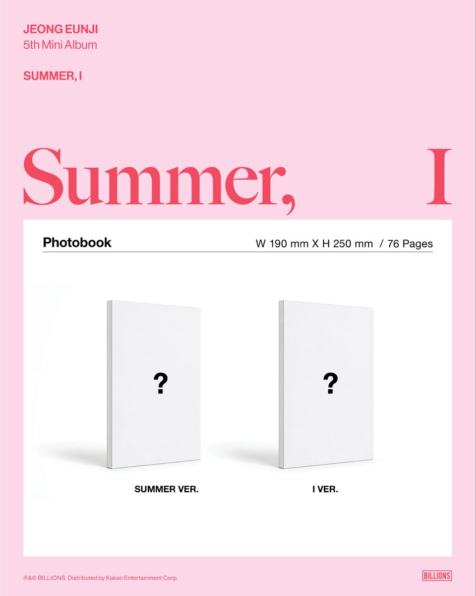 JeongEunJi_X's tweet photo. [💿] #정은지

JEONG EUNJI 5th Mini Album 
<Summer, I>
예약 판매 안내

-판매기간
2026 07. 27(월) 14:00 (KST)~

- 판매처
각 온라인 음반 판매 사이트를 통해 예약 구매하실 수 있습니다.

☀️2026.08.11 (TUE) 6PM (KST)

#은지 #EunJi #에이핑크
#Summer_I https://t.co/TsNfb0uGQL