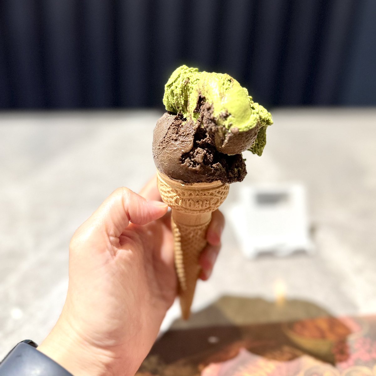 milca999's tweet photo. 고메스퀘어 녹차아이스크림 맛있네. https://t.co/MvYx3ntIzt