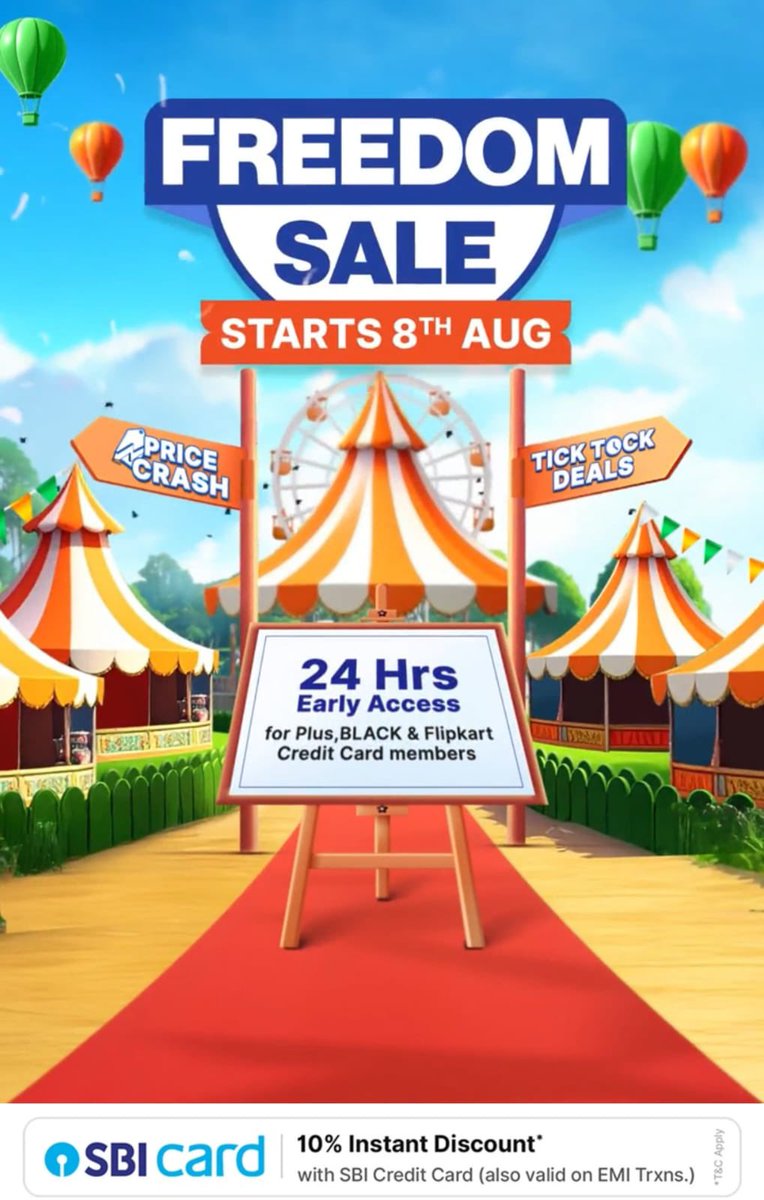 stufflistings's tweet photo. Flipkart Freedom Sale starts August 8th. https://t.co/1Jy8R2qStw
