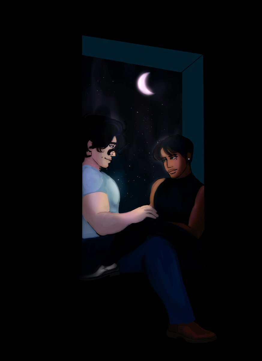 stpersimmons's tweet photo. [ #supersons #jondami ] Jon and Damian as adults, but in my style. https://t.co/6aPzT8Nr6j
