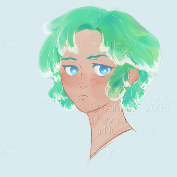 bluejay_2606's tweet photo. cove having ocean water as hair is something I've been meaning to draw for some time😌that and cove as merfolk(sunrise guppy/diamond tetra) couldn't finish this one... maybe later #olba https://t.co/8G9EeP74Zj