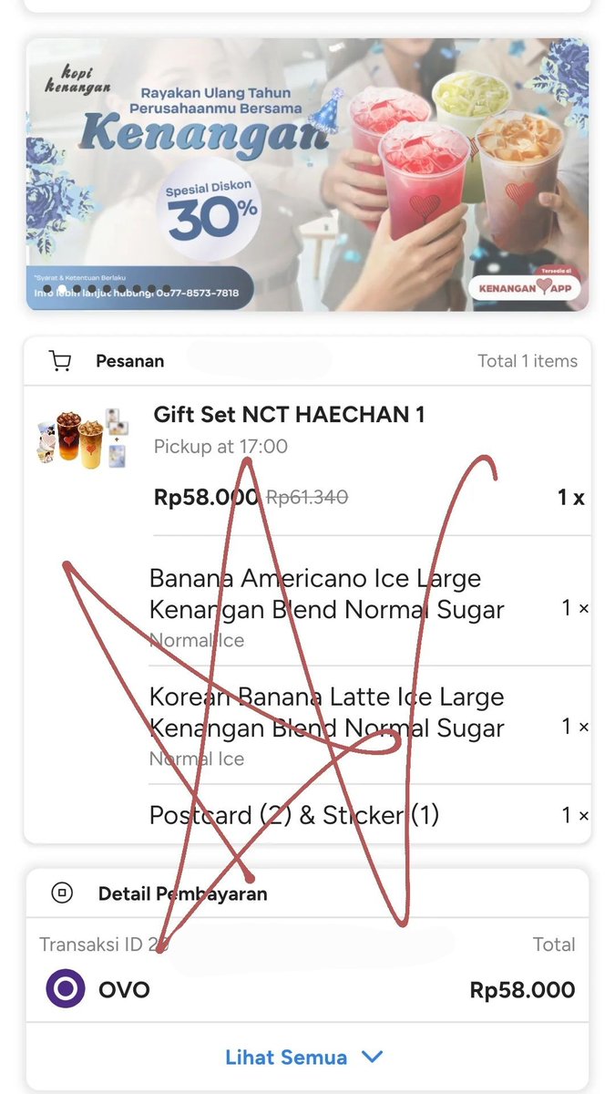 pacarchanchan's tweet photo. huft gapapa, ini namanya self reward❣️🤲 

@Kopikenangan_ID https://t.co/4LtdiQywpv