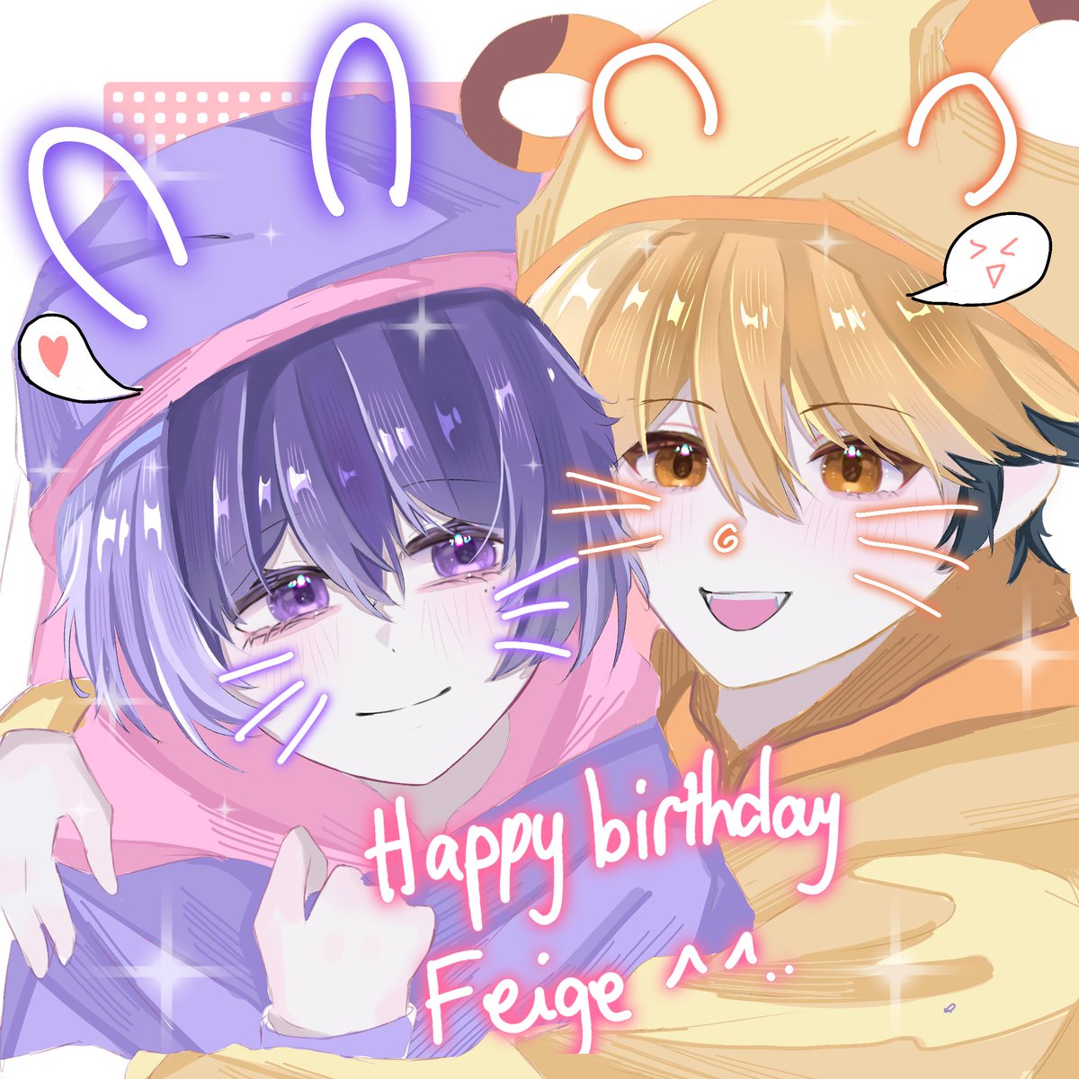 Akira_Hakusu's tweet photo. Happy birthday Feige ( ´ ▽ ` )ノ
#斐枭 #夏斐 #刘枭 #Blondhat https://t.co/sbiEx5eJ0H