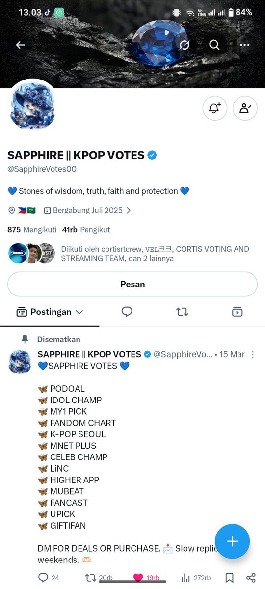 kadek56554's tweet photo. @cortisvotingHQ @SapphireVotes00 FOR #CORTIS https://t.co/BCKPZ7BUGF