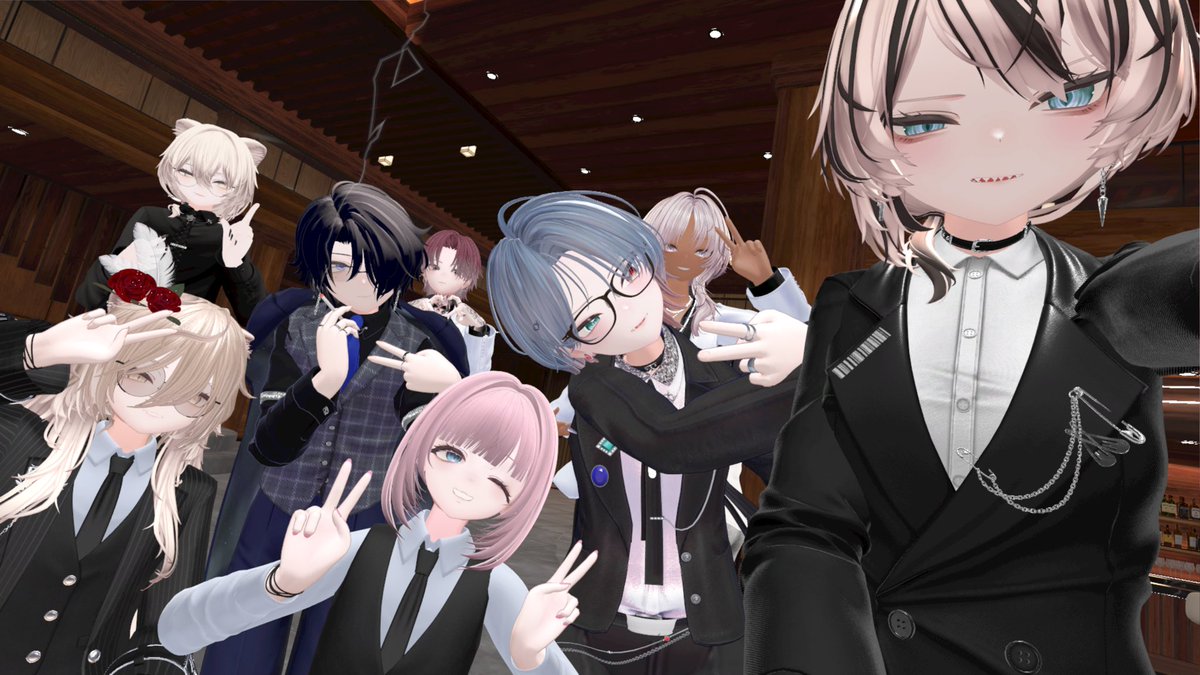 Ritsu_vrc0516's tweet photo. 遅ればせながら真央集会のお写真をば
違法営業のホストばかりで笑いましたわ

#真央_mao集会 https://t.co/rgDor6jMcI
