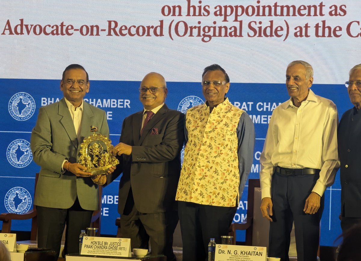 Ru_Cons_Kolkata's tweet photo. 🇷🇺🇮🇳On July 22, Ms. Ekaterina Tyurina, Vice-Consul, took part in felicitations ceremony on the occasion of appointment of Dr. N.G.Khaitan, Immediate Past President, Bharat Chamber of Commerce&amp;Senior Partner, Khaitan&amp;Co, as Advocate-on-Record(Original Side) at Calcutta High Court. https://t.co/VYgAABciVO