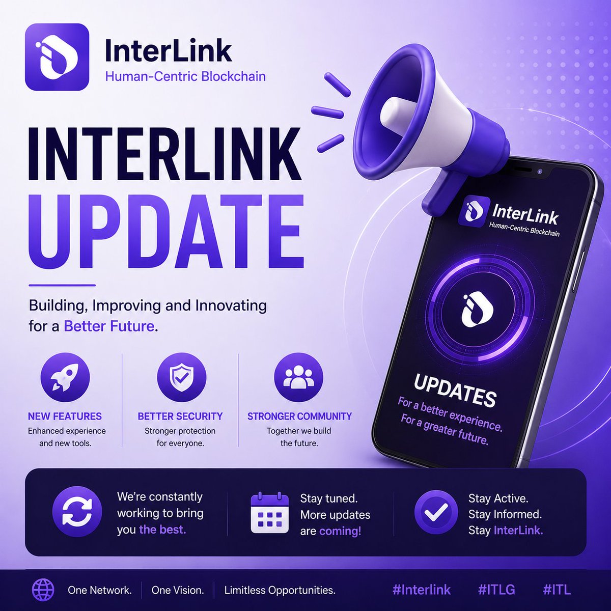 moyommm's tweet photo. The future isn't waiting—and neither should you. 💜
Stay active, stay consistent, and grow with the InterLink community every day. 🚀
#Interlink #ITLG #ITL https://t.co/tjbhFFE3Fa