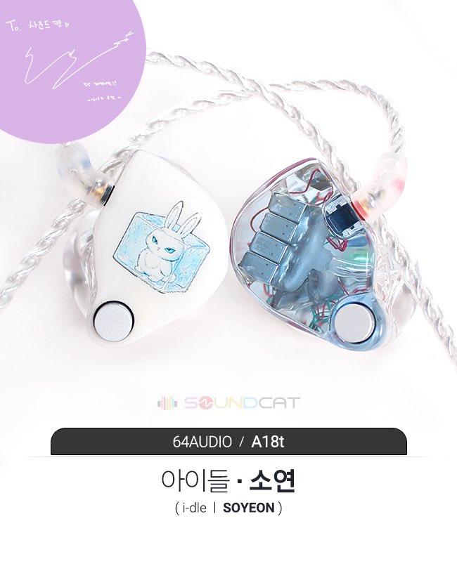 tinycow_y's tweet photo. 소연이 아이스블루래빗 인이어 맞췃네 https://t.co/fhO8InJiwE