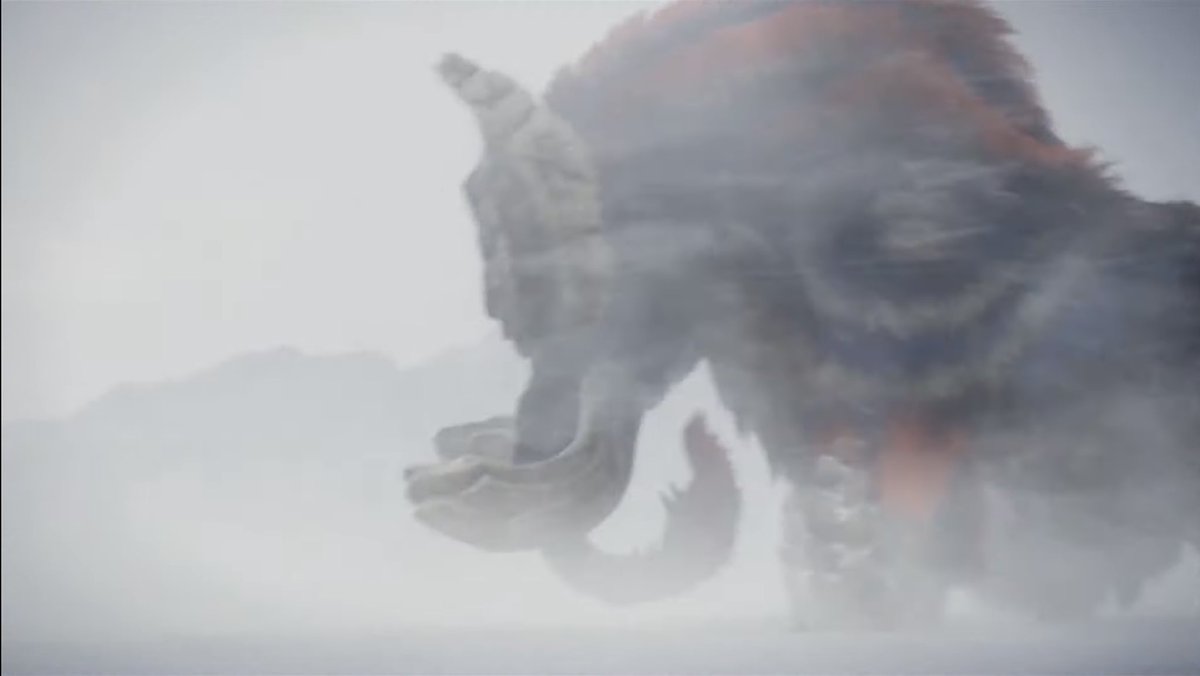 plantsoup's tweet photo. @PurpleD76857402 @BannedDino Tigrex is a powerhouse but Gammoth is over twice the size and several times heavier. It’s weird because she’s literally in a different weight class to the same monsters in her rank. She’s nearly the same size as the god wyverns. https://t.co/lKjhusj9s4