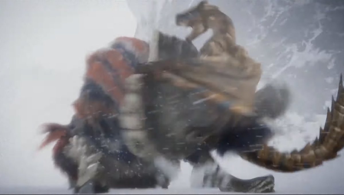 plantsoup's tweet photo. @PurpleD76857402 @BannedDino Tigrex is a powerhouse but Gammoth is over twice the size and several times heavier. It’s weird because she’s literally in a different weight class to the same monsters in her rank. She’s nearly the same size as the god wyverns. https://t.co/lKjhusj9s4