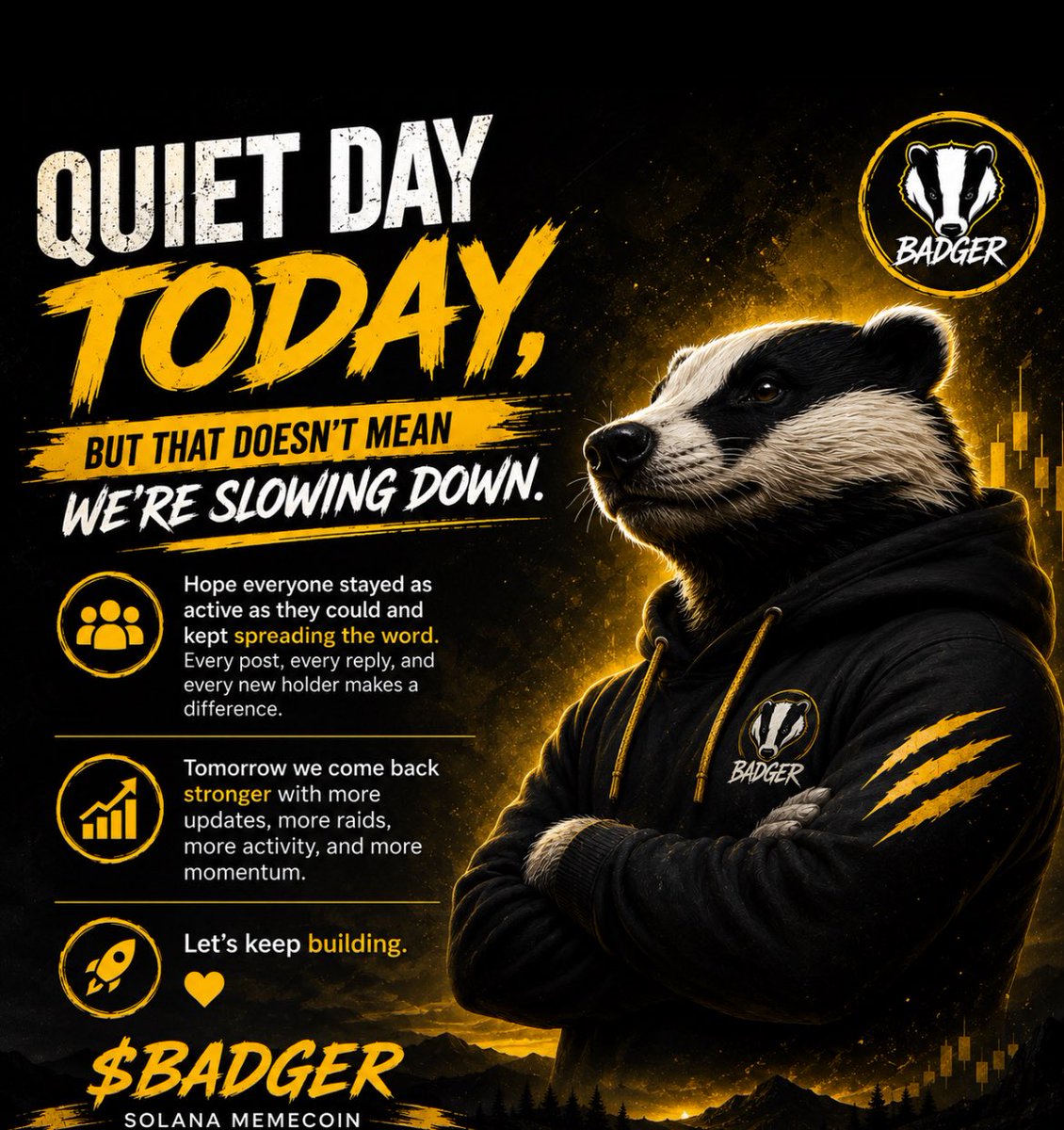 Honey Badger Doesn't Care tweet media