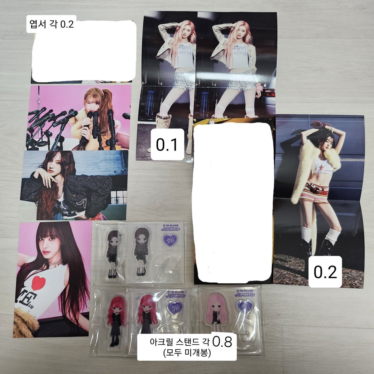 yangdo370138's tweet photo. 아이브 revive+ ive sell

the 2nd album 정규 2집
가을 유진 레이 원영 리즈 이서 리바이브 포카 포토카드 러브드 아크릴 스탠드 디지팩 스스퀘 포스터 엽서 인화사진
gaeul yujin rei wonyoung liz leeseo poca photocard wts

0.5이상 거래
준등기 / CU반택+0.2
일택+0.35
우체국+0.4

인증○ 환불× https://t.co/zEIhAid37q