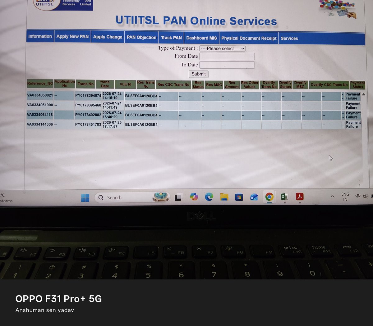 Indrase04835604's tweet photo. @BLSIndiaOfficial On 24 Jul 2026, ₹101 was deducted (Txn ID: A814858579) for PSA UTI Coupon Purchase. Despite email complaints with proof, my issue is still unresolved and no refund has been received. Please resolve urgently. @jagograhakjago @consaff #BLSIndia #Refund https://t.co/qoKTNuZ2dZ