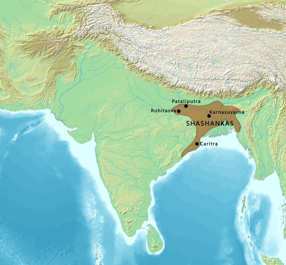 rabby_123's tweet photo. The core Bengal area during King Shashanka. How slowly Bengalis lost its core lands to the Hindustanis is a interesting matter and should be research deeply. https://t.co/YScXtv3eYa