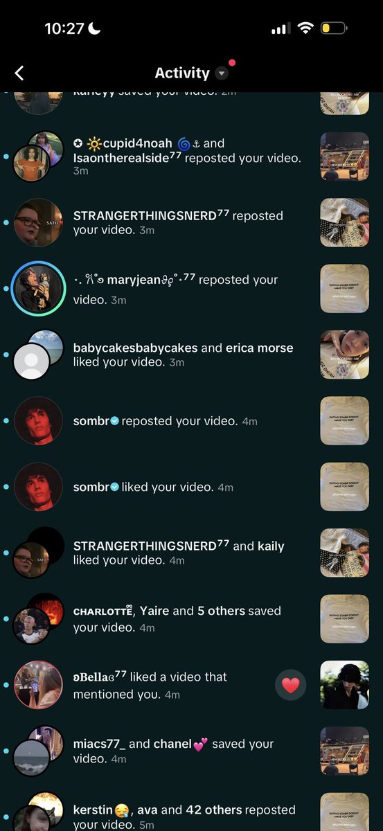ibarelyknowem's tweet photo. tell me why sombr got off stage liked and reposted my video and then closed the tik tok app 😭😭😭 https://t.co/BTUcgNwzs0