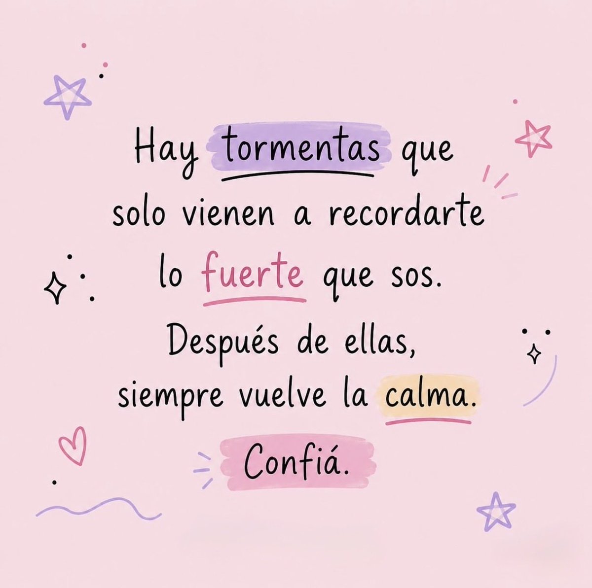 monicaroena's tweet photo. Hay tormentas que solo vienen a recordarte lo fuerte que sos. Después de ellas, siempre vuelve la calma. Confía!😊 https://t.co/2UiKLxhWqN