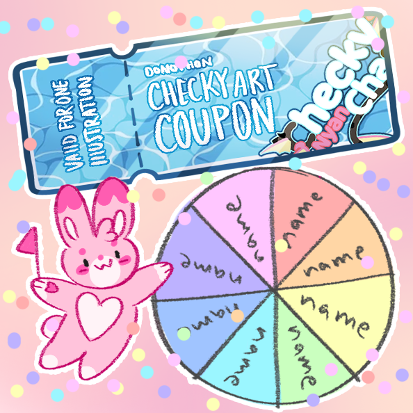 TiktakVT's tweet photo. 💕🐇DONOTHON ART RAFFLE!🐇💕

Art raffle goal met! Raffle is for one SFW artwork by @CheckyNyanChan ! Examples of her art: https://t.co/WKz4HXlFYr

🐇Rules:
💕Follow me and @CheckyNyanChan 
💕Repost
💕Post your ref

Will be open for one week - until Sunday August 2nd! 🥳🎉🎊 https://t.co/XmjE4xDS5g