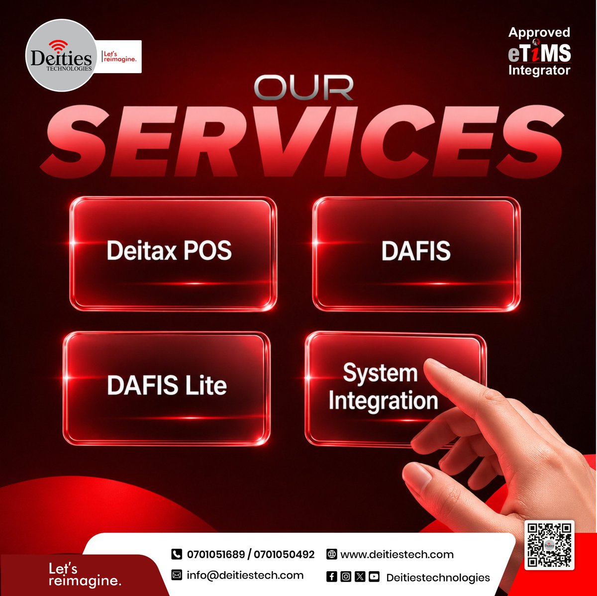 deitiestech's tweet photo. Transforming Businesses Through Smart Technology.
We don't just offer services we deliver solutions that improve efficiency, simplify compliance and unlock new opportunities for growth. From micro to large organization, we're helping businesses reimagine what's possible. https://t.co/DP5ECIP0iT