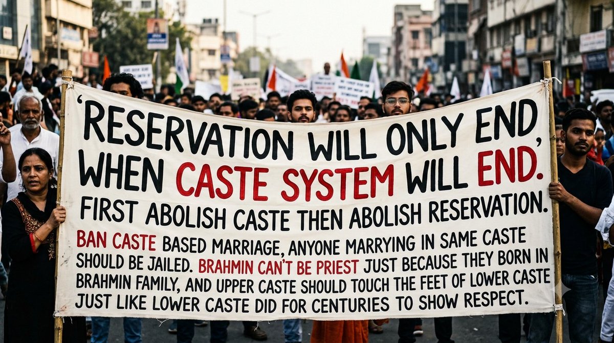 Anup1050556's tweet photo. reservation hatao https://t.co/SVt6iSPEv7