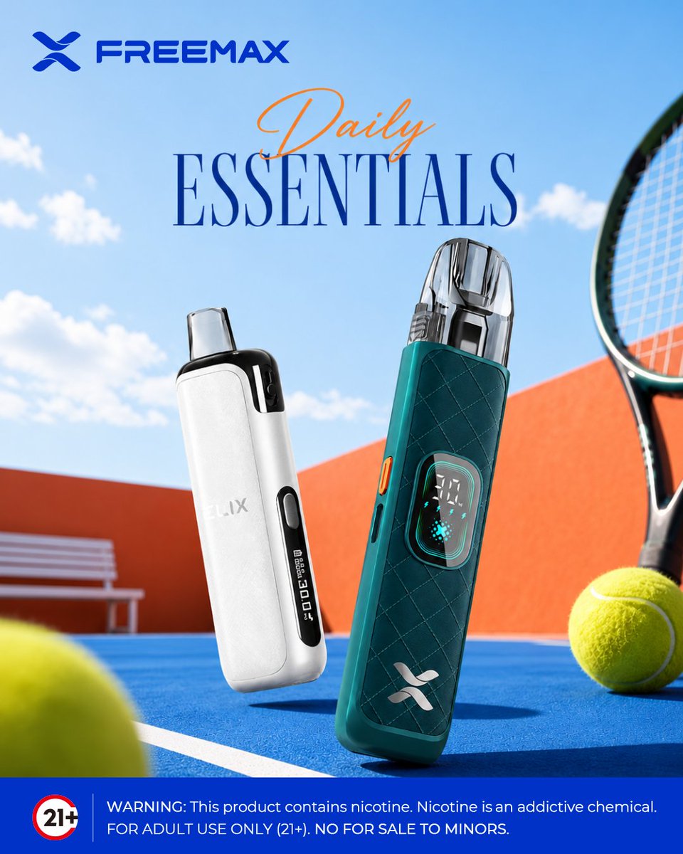 Freemaxvape's tweet photo. POV: you finally found the essentials that fit your routine ๐พโจ
โ ๏ธ Warning: This product contains nicotine. Nicotine is an addictive chemical.
๐ Must be 21+.
#FREEMAX #ELIXKIT #REXAS2 #DailyEssentials #TechLifestyle #VapeSetup #EverydayCarry https://t.co/Q7HpExDKDf