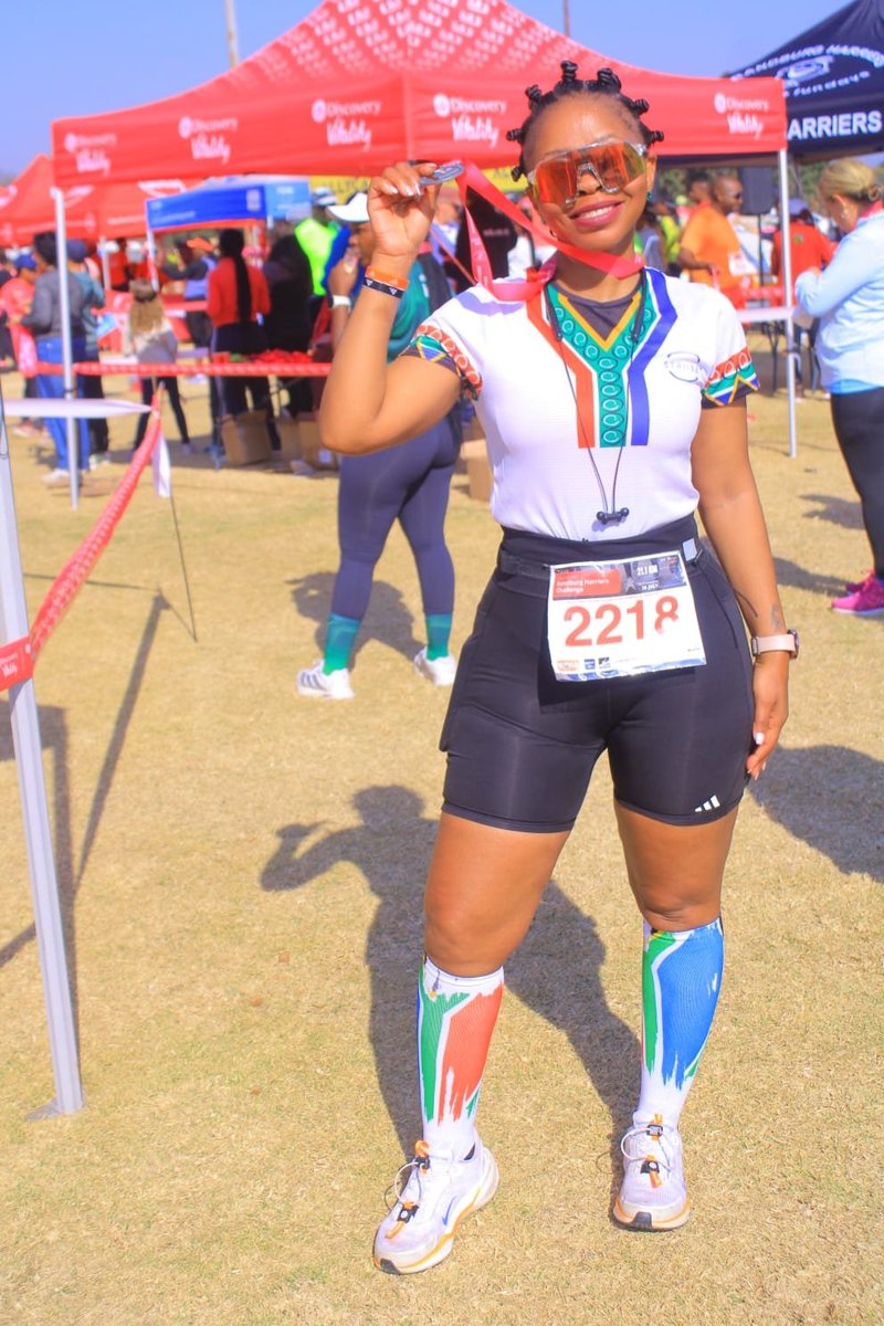 TheYandzz's tweet photo. #MedalMonday. We knew they'd be many hills &amp; we still signed up. The waterless waterpoints from 6km?? @Vitality_SA what was that? We didn't sign up for that one.. #RandburgHarriersChallenge https://t.co/FUAeyhiw9B