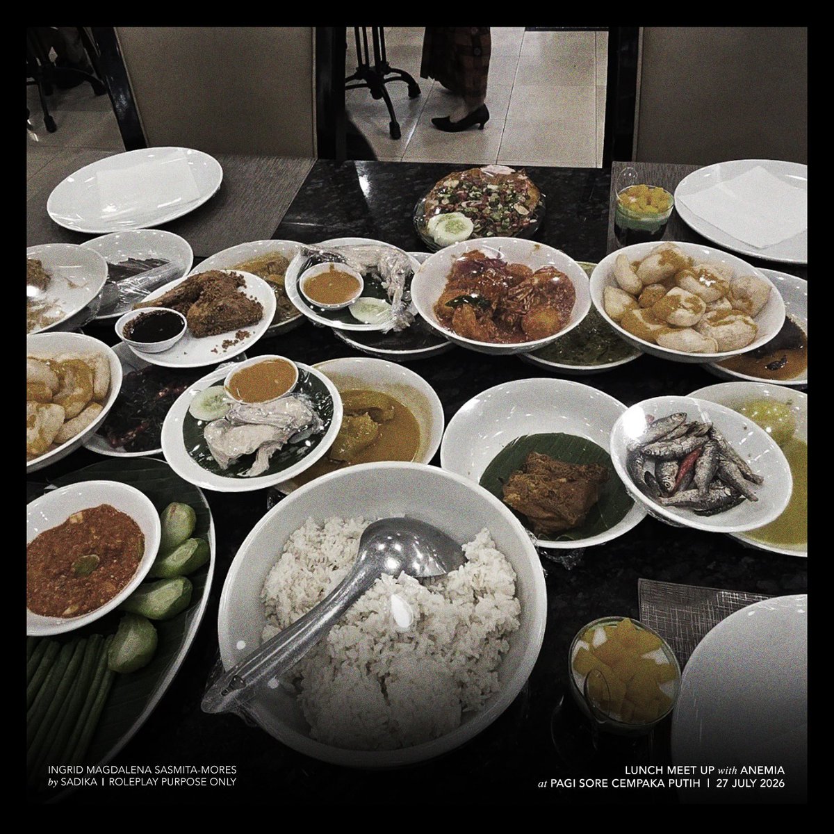debursenja's tweet photo. ▎ 𝗣𝗔𝗚𝗜 𝗦𝗢𝗥𝗘 𝗖𝗘𝗠𝗣𝗔𝗞𝗔 𝗣𝗨𝗧𝗜𝗛, 𝗝𝗔𝗞𝗔𝗥𝗧𝗔

Tiba-tiba jadi makan siang 𝘧𝘶𝘭𝘭 𝘵𝘦𝘢𝘮, padahal rencananya (terlalu) mendadak. 𝘌𝘯𝘫𝘰𝘺 𝘵𝘩𝘦 𝘭𝘶𝘯𝘤𝘩, Anemia 🩸🤍 https://t.co/nA2mn7Bdeg