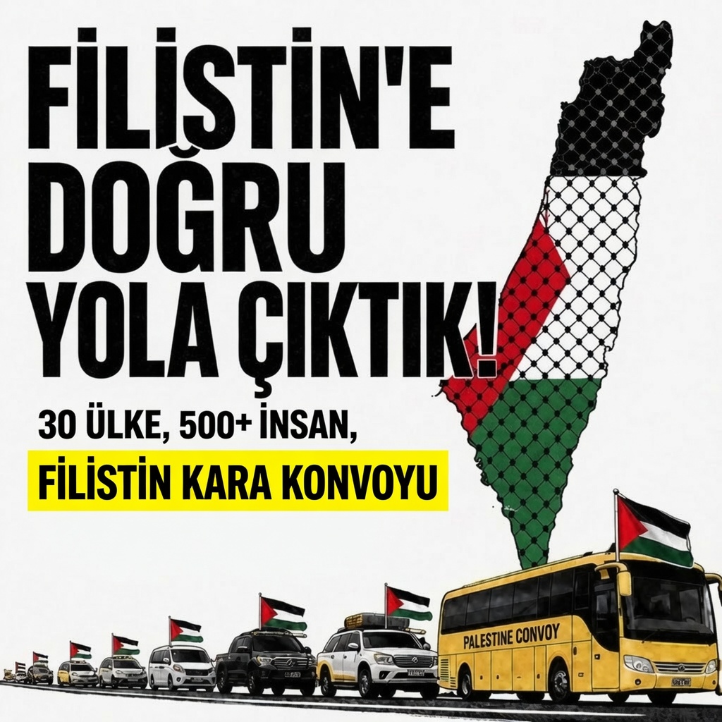 MuslimNewsTR's tweet photo. 🔴 Filistin Kara Konvoyu Yola Çıktı

Gazze'de yaşanan insani drama dikkat çekmek ve Filistin halkıyla dayanışma göstermek amacıyla 20'den fazla ülkeden aktivist, uluslararası bir kara konvoyunda tekrardan buluştu. 

Bosna'dan yola çıkan ve hedefi ablukayı karadan kırmak olan konvoyun önümüzdeki günlerde Türkiye’de olması bekleniyor.