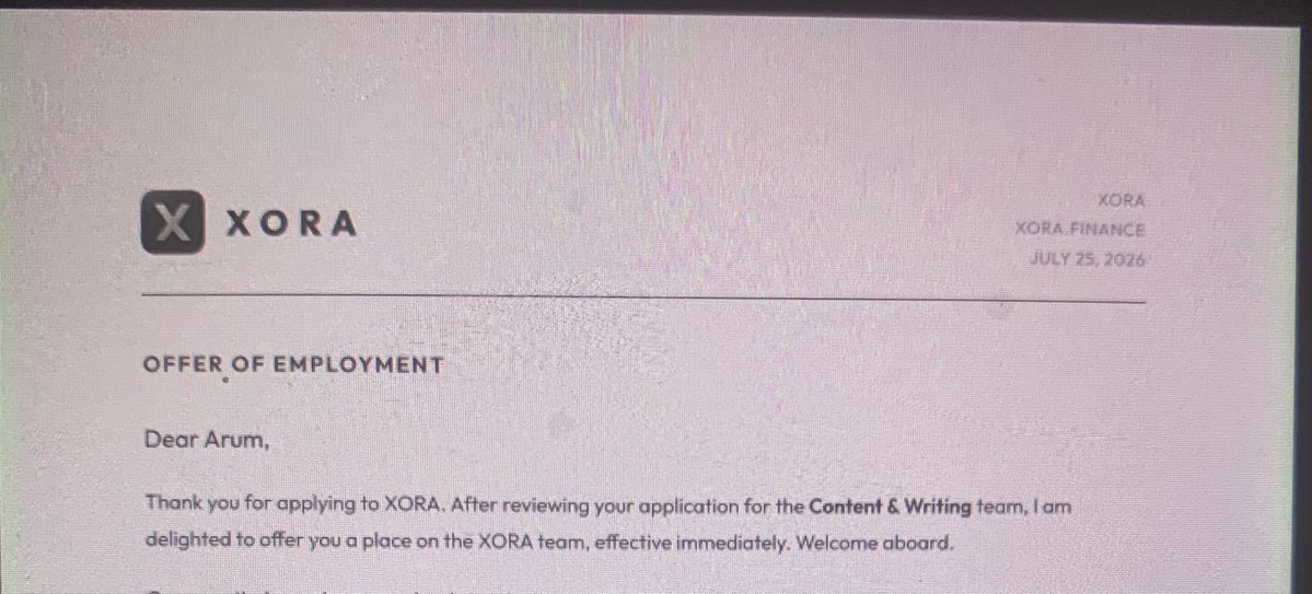0xgdn's tweet photo. ready to cook for @xora_finance 

Just checking my mailbox rn, seems I’ve also missed some important deals with my weekend rest! 🫩 https://t.co/u4ybYIY0z2