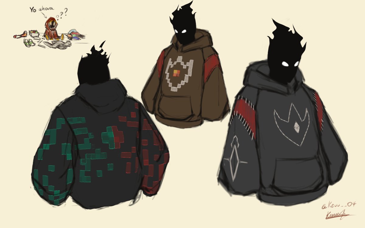 Keuu__04's tweet photo. Modifico mi ropa y hago sketches de lo que quiero hacer. No andaba con inspiración y me puse a dibujar a farfa pq si y salio esto(???

(No pienso hacerlos pero lo subo por si a alguien le interesa como es mi proceso creativo xD)

#farfadox https://t.co/gfRo5UUpmY
