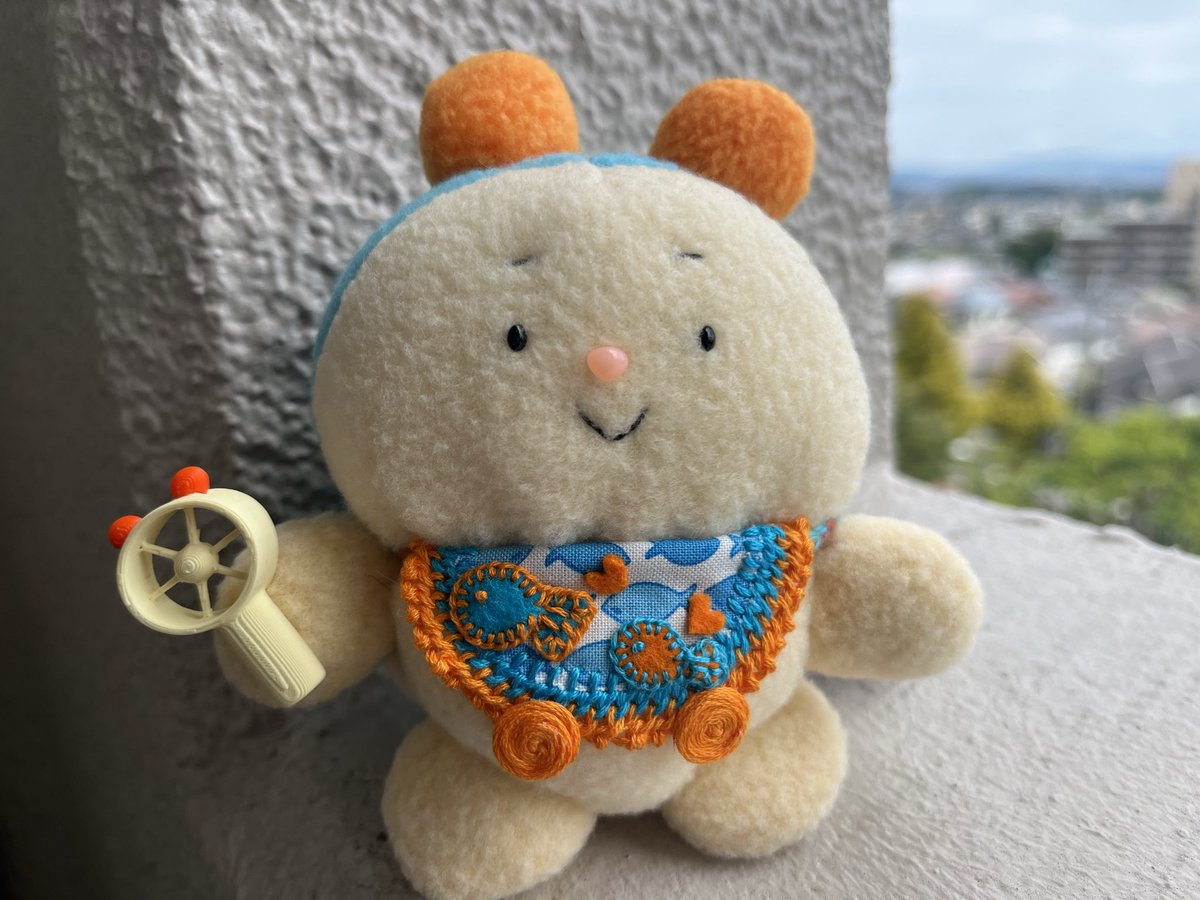 1215XIA07's tweet photo. エリミとボテハムさまより
（@erimi_boteham ）
可愛い水色オレンジな🩵🧡
ボテハムちゃんをお迎えしました♡とっても可愛い〜❣️
ハンディファン持ってるし可愛すぎるよねっ( ꈍЗꈍ)♥️
スタイ気に入ってくれたかなぁ？今月は新しくステキなご縁が続き感激でした☺️✨

#ボテハム
#エリミとボテハム https://t.co/ZnJez80azL