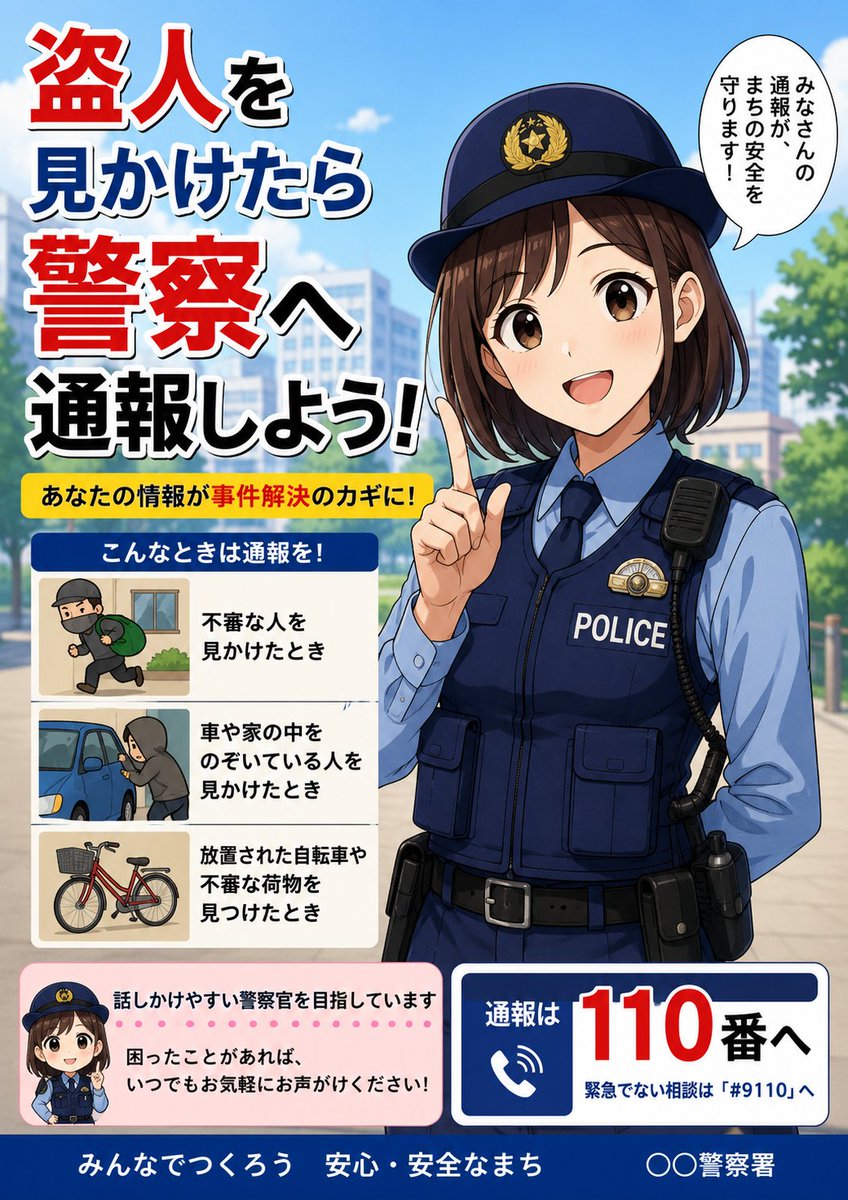 seido_AI's tweet photo. それは大変だ、通報しなきゃ https://t.co/wK9iKOUkSI