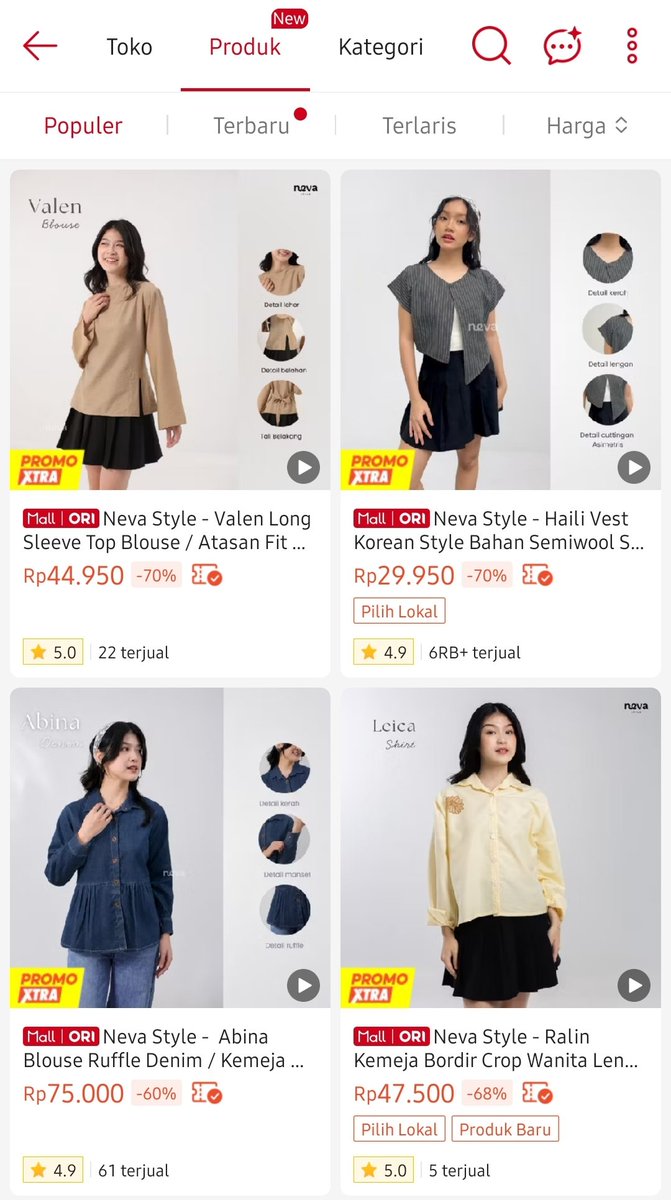 nahzaaii's tweet photo. POV: Kalap borong baju Neva Style karena niatnya cuma cari satu, eh malah check-out banyak gara-gara selucu itu dengan harga mulai Rp28 ribuan! 👗✨ https://t.co/Kk8DQkqxV7