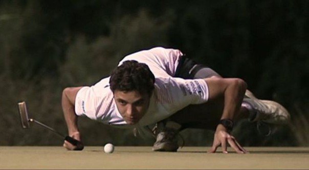 Pray4Landussy's tweet photo. Lando and his weird golf poses 😭 https://t.co/HcLk80v6eA