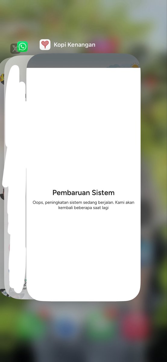 chocomyday's tweet photo. Yakkkkk setelah ngecrash blank nampilin white page, trs berhasil munculin fitur curhat kopi kenangan, kini aplikasi kopi kenanganku ditahap pembaruan sistem https://t.co/RFTv9yvhmO