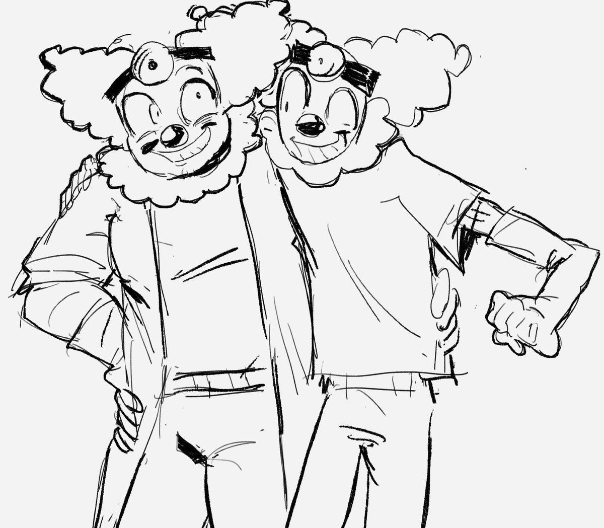Sw3etz_pup's tweet photo. @JHaelhoth 
I love how you draw G0Z,,,! So I drew our designs being buddies! https://t.co/6I8td3yvcJ