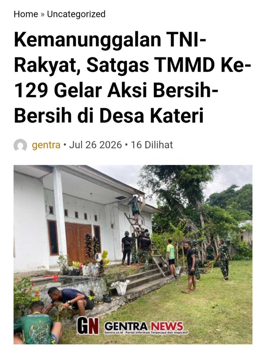 LabibLabid's tweet photo. Negara hadir secara nyata dalam setiap aspek kehidupan melalui tugas TNI yg menjaga hak warga negara.
TakSekadar Jaga Wilayah https://t.co/KAUCTHSYtj