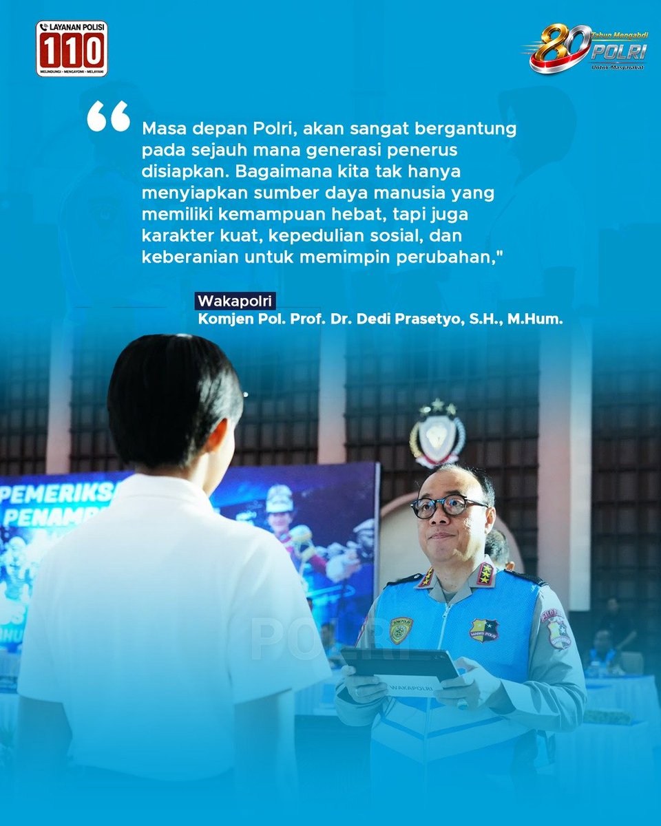 resacehjaya's tweet photo. Pernyataan tersebut menegaskan bahwa Polri terus berkomitmen mencetak insan Bhayangkara yang tidak hanya unggul dalam kompetensi, tetapi juga berintegritas, humanis, dan siap memberikan pelayanan terbaik bagi masyarakat. Komitmen Menjamin Personel Terbaik Wujudkan. https://t.co/1G4oJgacFm