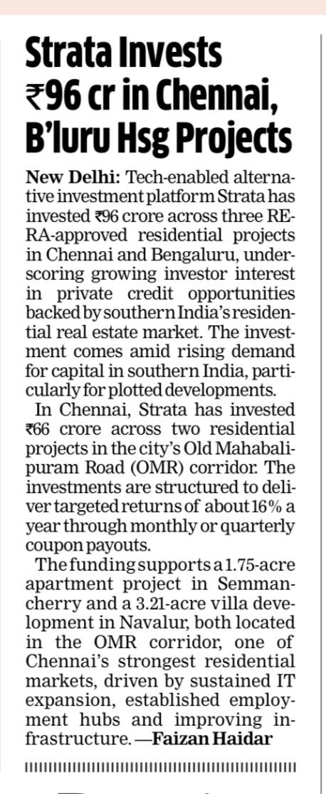 FaiHaider's tweet photo. The investment comes amid rising demand for #capital in southern India, particularly for #plotted developments.
https://t.co/L8DX3qBtWF https://t.co/olet6YinKz