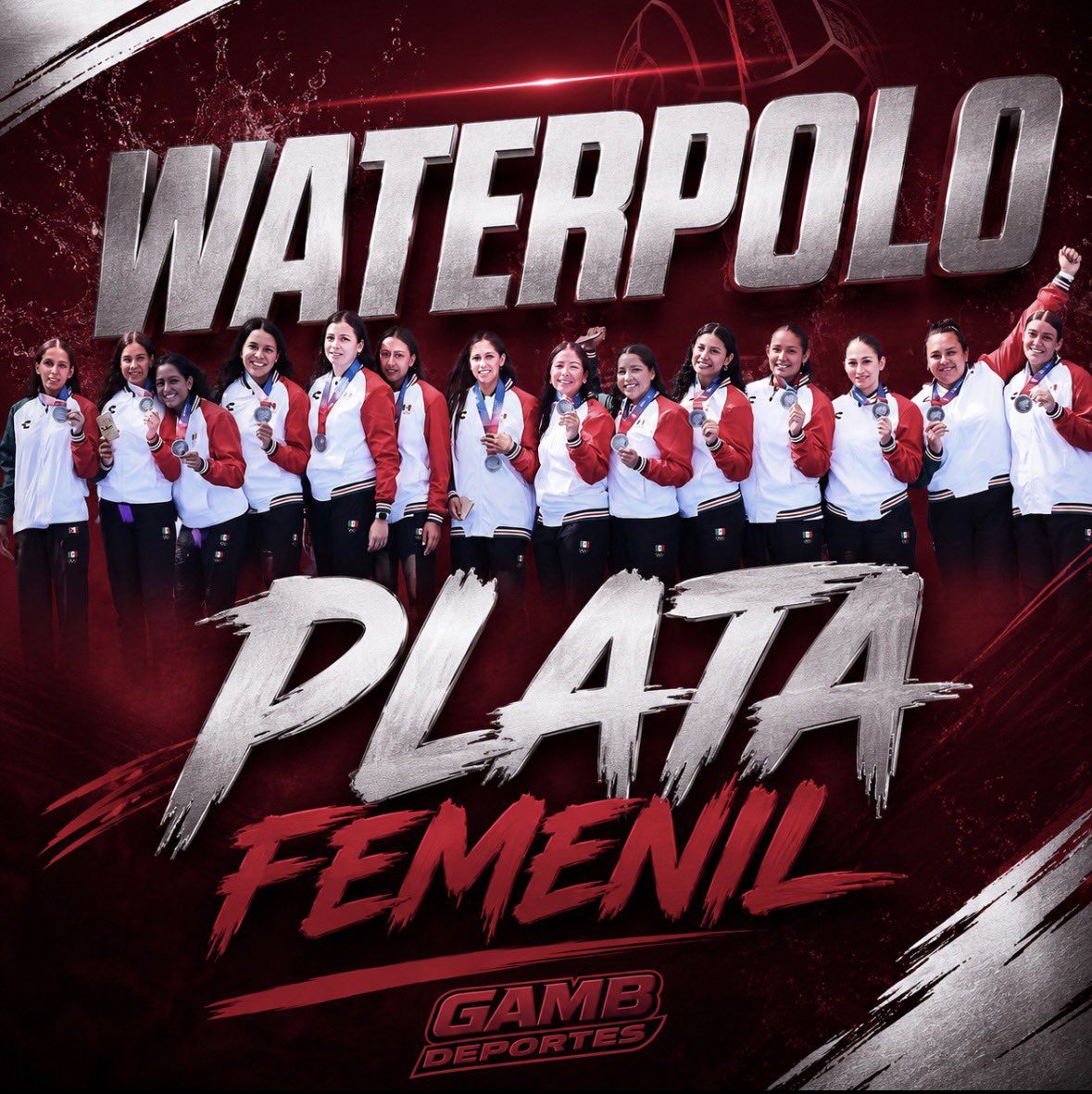 GAMBdeportes's tweet photo. Este Domingo 26 de Julio en los Juegos Centroamericanos, el equipo femenil de Waterpolo mexicano se hizo de la medalla de Plata

#mexico #waterpolo #juegoscentroamericanos2026 #juegoscentroamericanos #conade #juegosolimpicos #olympics #worldaquatics https://t.co/dGo8xUYGk1