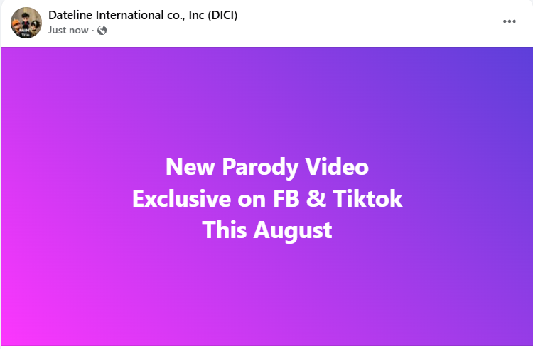 DatelineAnime's tweet photo. New Parody Ad This August https://t.co/2ouWtorVev