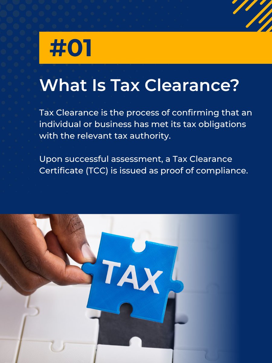 Leanx_Support's tweet photo. Tax Clearance is an important part of building a compliant and well-structured business.

Learn what it is, why it matters, and when your business may need it in our latest carousel.

Contact us: +234 808 585 1857 https://t.co/VLidmFoZL2