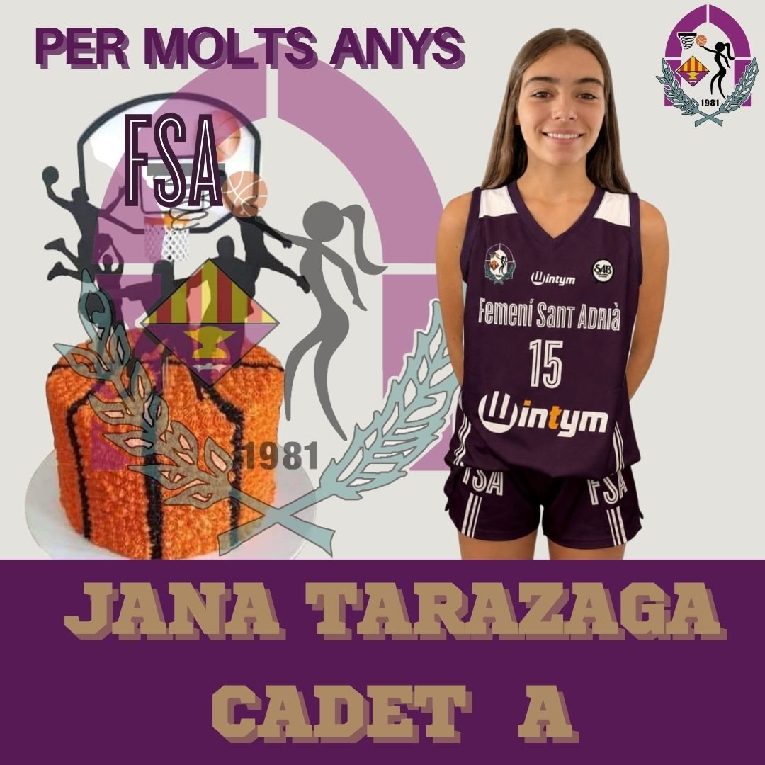 FemSantAdria's tweet photo. ðð ððððððððððð ððððð ðð
Avui és un dia especial per a la Jana, jugadora del #CadAFSA. Ãs el seu primer cumple Lila i segur que li farà molta il·lusió la felicitació ð. Desitgem que ho gaudeixis molt. Per molts anys Jana!
#ForçaLiles ð https://t.co/qjr2qPwGtg