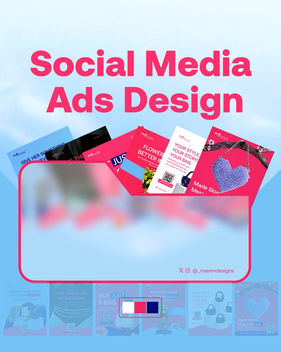 _mavendesigns's tweet photo. Finally done, A social media ad design series for MBM Luxe.😊

Designed fully on Figma, How did i do? and which slide is your favourite?🤔

Onto the next project✨

Continues in the next comment section👇 https://t.co/UL3smNEEAC