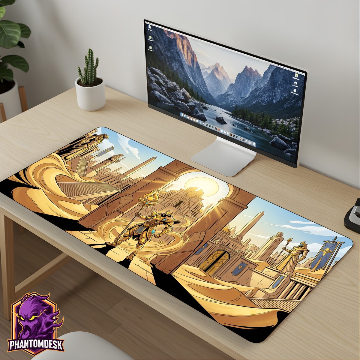 Phantom__Desk's tweet photo. 🏛️ Bring ancient legends to your desk. Our Ancient Egypt Fantasy Desk Mat combines stunning artwork with premium quality for the ultimate gaming or workspace upgrade.

🛒 Available on Etsy.
https://t.co/UlIYX8Ls1J
#DeskMat #GamingSetup #MousePad #AncientEgypt #FantasyArt #Gaming https://t.co/7itFLBlXOH