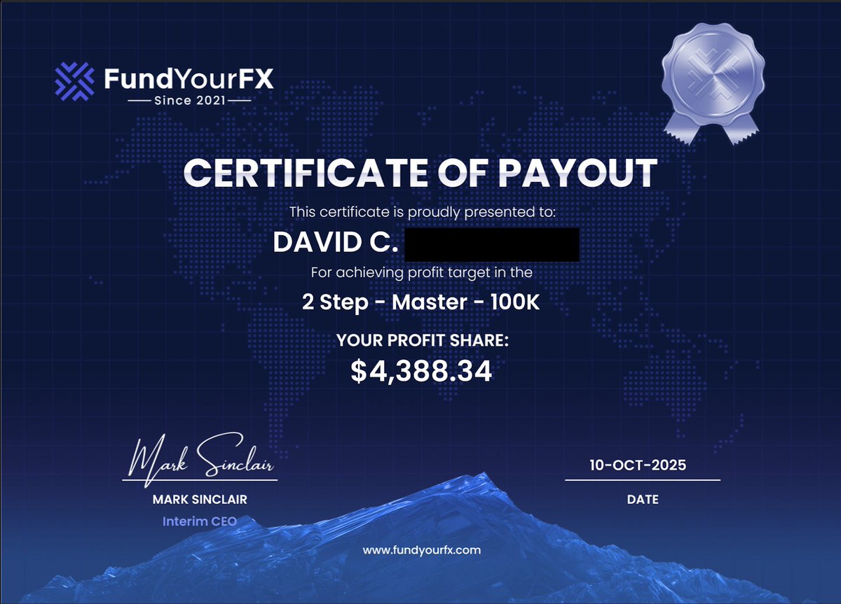 dc_capitalfx's tweet photo. THIS is what I mean by "STAY UNDER THE RADAR"

Aim for 2-3% profit per payout cycle, never risk more than 2% and never share your entries with anyone!!!

IMPOSSIBLE for a prop firm to BAN you! 

Here's one example of consistent payouts @FundYourFX https://t.co/l5KLM3mtYw