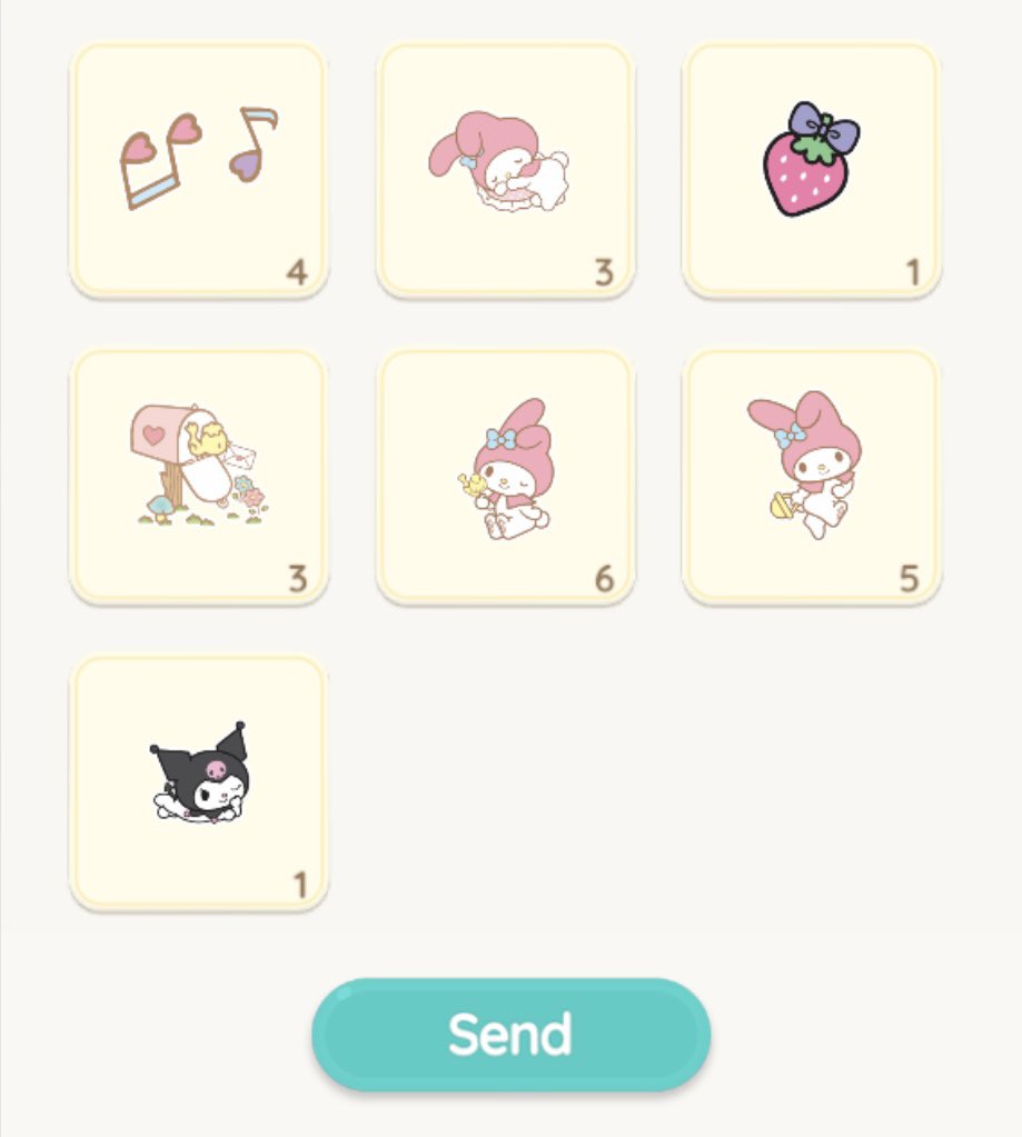 taenyangie's tweet photo. wtt sticker kuromi and my melody (sea server)

have: everything on pic 1 and 2
want: sticker reading kuromi https://t.co/nbpGWnY0KS