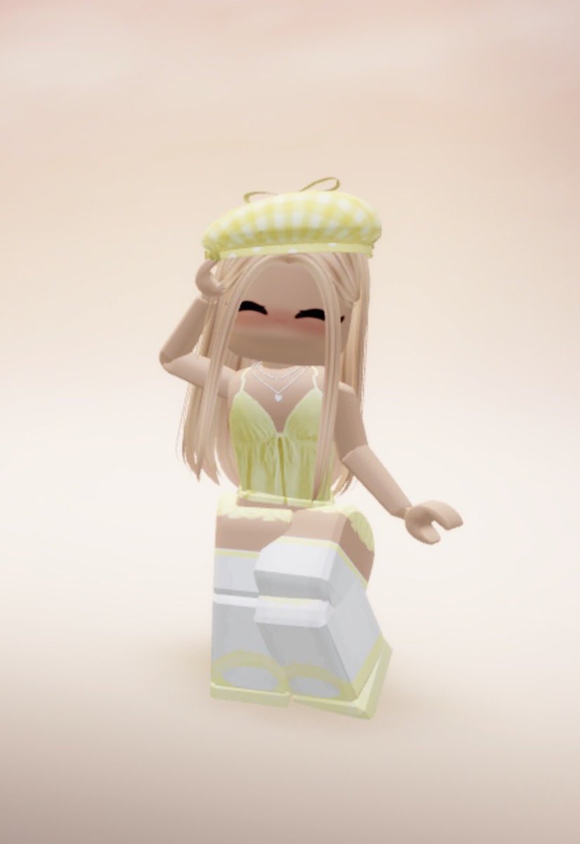 ItsAmaraRBLX's tweet photo. Check out my top selling avatar in the Roblox marketplace featuring my best selling yellow tank top design 🍋🌸 https://t.co/tb7wqqmllN
