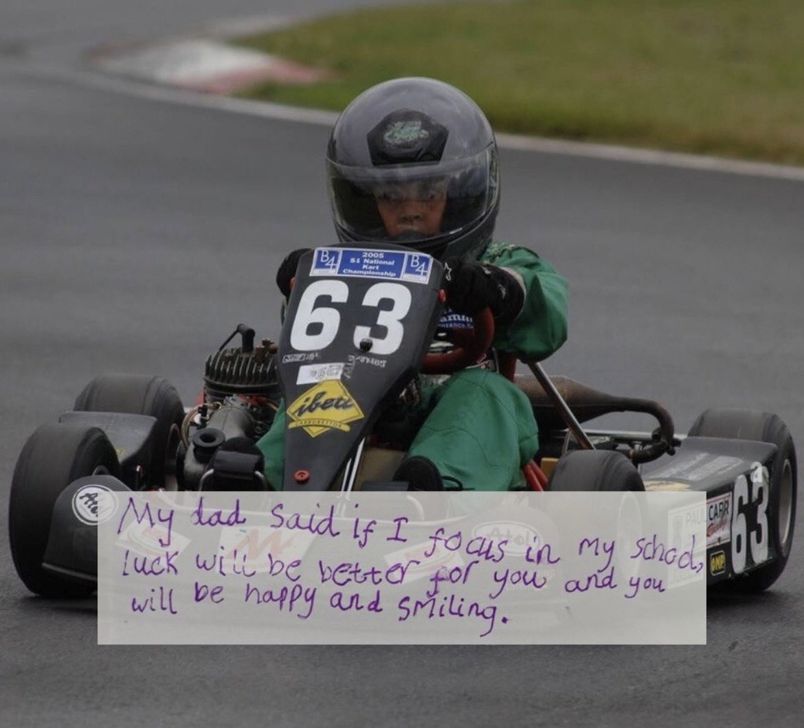 weraugoing's tweet photo. “i believe in you. because when you were little you won many races in your small car” https://t.co/4rpOmCzHrd