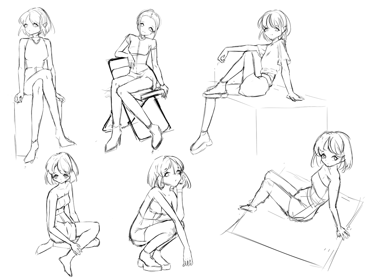 _mariechuu's tweet photo. Recently switched from drawing full rendered art to studying. Turns out it actually helps... :D #illustrationㅤ #sketch https://t.co/5svfymjsgA